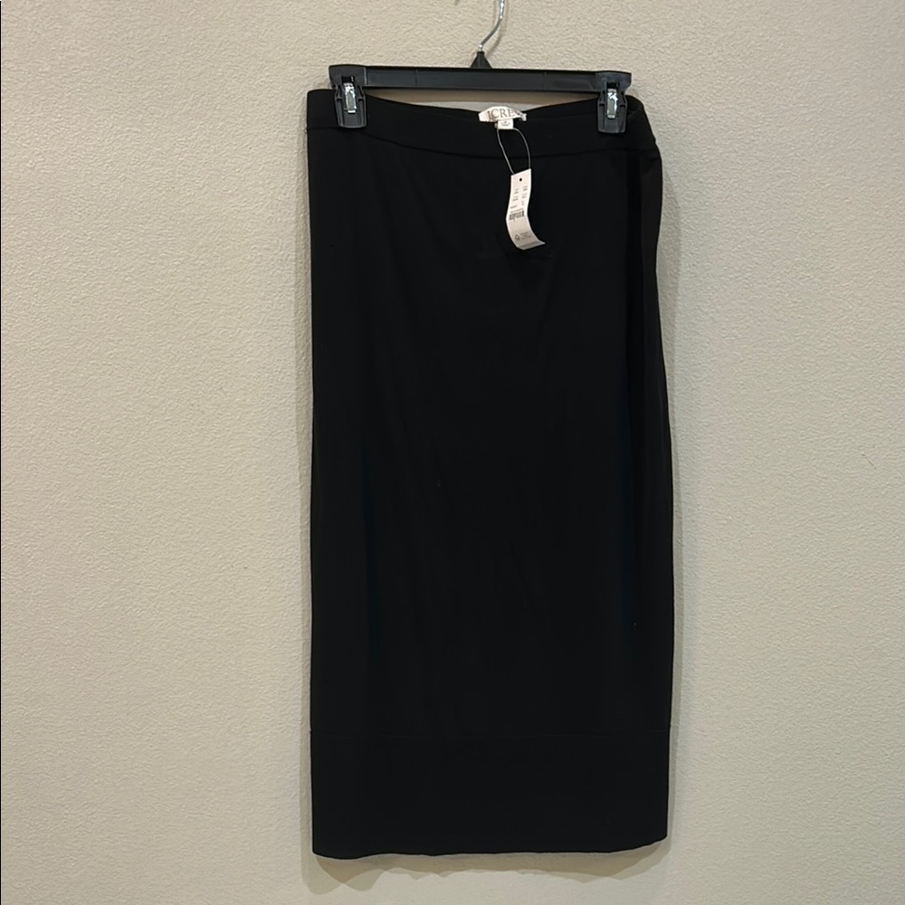 J. Crew Black Midi Pencil Skirt